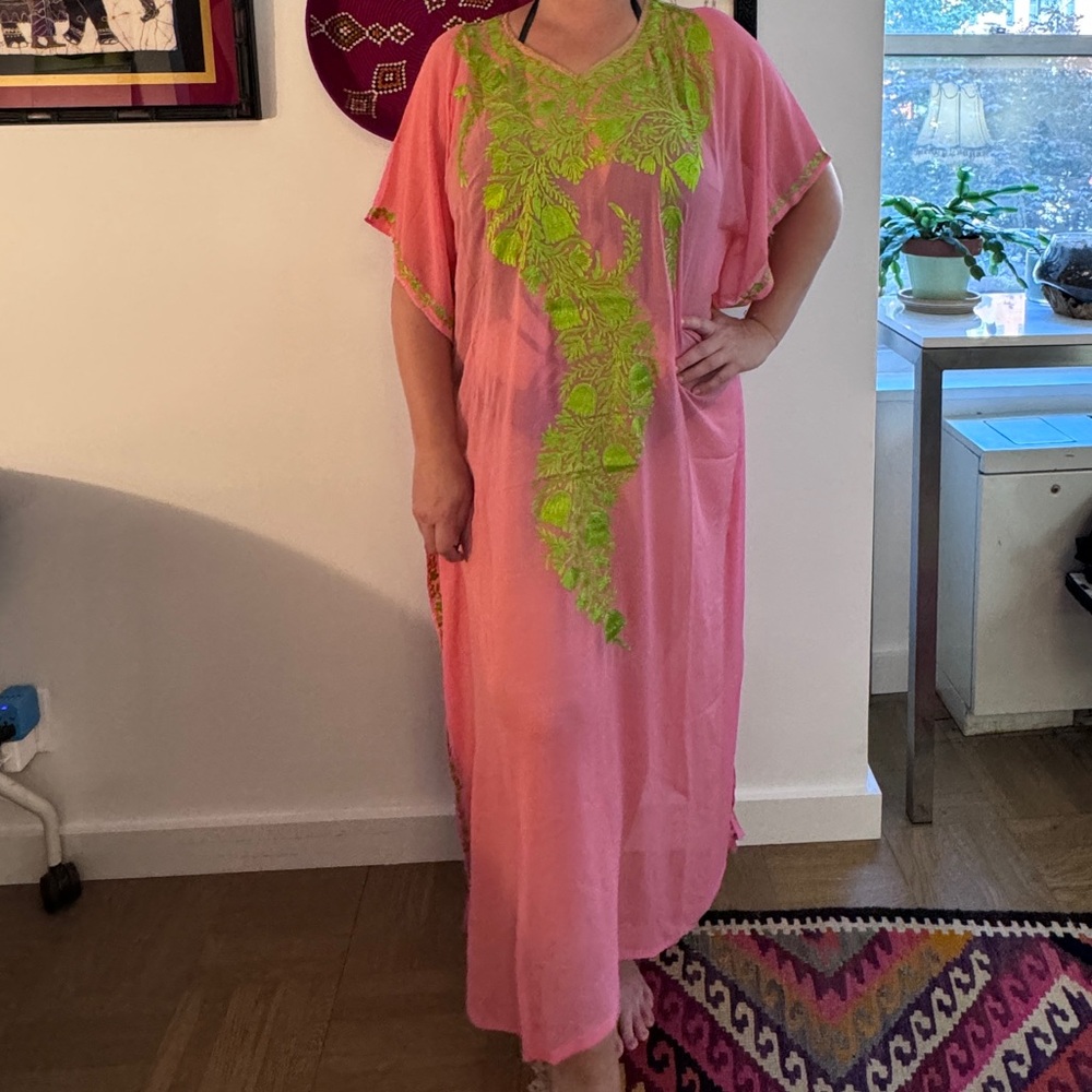 Embroidered kaftan